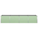 Plantekasse Pastel Grøn 385 x 100 x 75 cm Galvaniseret stål