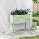 Plantekasse Pastelgrøn 100 x 45 x 90 cm Galvaniseret stål