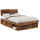 Sengestel Gammelt træ 120 x 190 cm Massiv fyrretræ