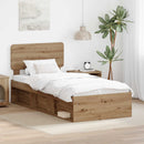 Sengestel med hovedgærde Artisan eg 90 x 190 cm Massiv fyrretræ