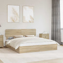 Opbevaringsseng Sonoma eg 180 x 200 cm Konstrueret træ