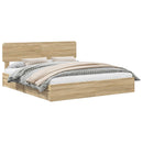 Opbevaringsseng Sonoma eg 180 x 200 cm Konstrueret træ