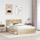 Opbevaringsseng Sonoma eg 140 x 200 cm Konstrueret træ