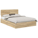Opbevaringsseng Sonoma eg 140 x 190 cm Konstrueret træ