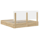 Opbevaringsseng Sonoma eg 180 x 200 cm Konstrueret træ