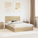Opbevaringsseng Sonoma eg 160 x 200 cm Konstrueret træ