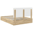 Opbevaringsseng Sonoma eg 160 x 200 cm Konstrueret træ