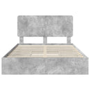 Opbevaringsseng Beton Grå 150 x 200 cm Konstrueret træ