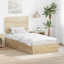 Opbevaringsseng Sonoma eg 90 x 190 cm Konstrueret træ
