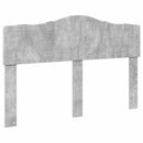 Sengestel med hovedgærde Beton 160 x 200 cm Massiv fyrretræ