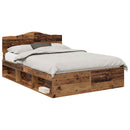 Sengestel Gammelt træ 150 x 200 cm Massiv fyrretræ