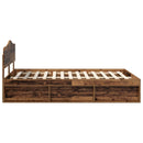 Sengestel Gammelt træ 150 x 200 cm Massiv fyrretræ