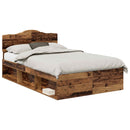 Sengestel Gammelt træ 135 x 190 cm Massiv fyrretræ