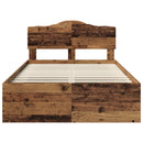 Sengestel Gammelt træ 135 x 190 cm Massiv fyrretræ
