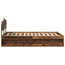 Sengestel Gammelt træ 135 x 190 cm Massiv fyrretræ