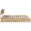 Opbevaringsseng Sonoma eg 180 x 200 cm Konstrueret træ