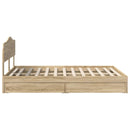 Opbevaringsseng Sonoma eg 160 x 200 cm Konstrueret træ