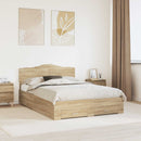 Sengestel med hovedgærde Sonoma eg 140 x 190 cm Konstrueret træ