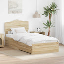 Sengestel med hovedgærde Sonoma eg 70 x 190 cm Konstrueret træ
