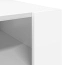 Sofabord med opbevaring Hvid 92 x 53 x 45 cm Konstrueret træ