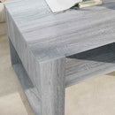 Sofabord Grå Sonoma 92 x 53 x 45 cm Konstrueret træ