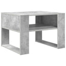 Sofabord Beton Grå 66 x 53 x 45 cm Konstrueret træ