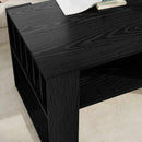 Sofabord Sort eg 92 x 49,5 x 45 cm Konstrueret træ