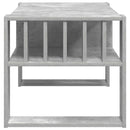 Sofabord Beton Grå 92 x 49,5 x 45 cm Konstrueret træ