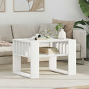 Sofabord Hvid 66 x 49,5 x 45 cm Konstrueret træ