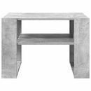 Sofabord Beton Grå 66 x 49,5 x 45 cm Konstrueret træ