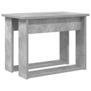 Kaffebord Sæt 2 pcs Beton Grå Konstrueret træ