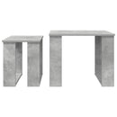 Kaffebord Sæt 2 pcs Beton Grå Konstrueret træ