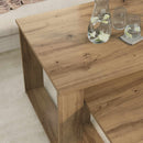 Kaffebord Sæt 2 pcs Artisan Egetræ Konstrueret træ