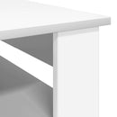 Sofabord med opbevaring Hvid 64 x 54 x 44 cm Konstrueret træ