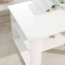 Sofabord med opbevaring Hvid 64 x 54 x 44 cm Konstrueret træ