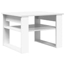 Sofabord med opbevaring Hvid 64 x 54 x 44 cm Konstrueret træ