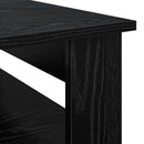 Sofabord med opbevaring Sort eg 64 x 54 x 44 cm Konstrueret træ