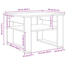 Sofabord Sonoma eg 64 x 54 x 44 cm Konstrueret træ