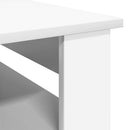 Sofabord med opbevaring Hvid 96 x 54 x 44 cm Konstrueret træ