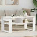 Sofabord med opbevaring Hvid 96 x 54 x 44 cm Konstrueret træ