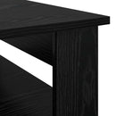 Sofabord med opbevaring Sort eg 96 x 54 x 44 cm Konstrueret træ