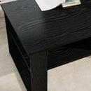 Sofabord med opbevaring Sort eg 96 x 54 x 44 cm Konstrueret træ