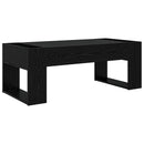 Sofabord Sort eg 110 x 50 x 41 cm Konstrueret træ