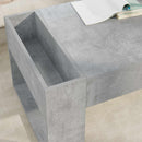 Sofabord Beton Grå 110 x 50 x 41 cm Konstrueret træ