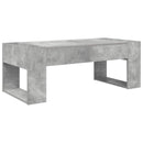 Sofabord Beton Grå 110 x 50 x 41 cm Konstrueret træ