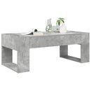 Sofabord Beton Grå 110 x 50 x 41 cm Konstrueret træ
