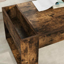 Sofabord Røget eg 110 x 50 x 41 cm Konstrueret træ