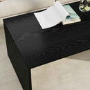Sofabord Sort eg 95 x 50 x 34 cm Konstrueret træ