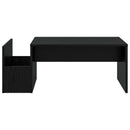 Sofabord Sort eg 90 x 45 x 35 cm Konstrueret træ