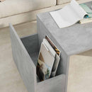 Sofabord Beton Grå 90 x 45 x 35 cm Konstrueret træ